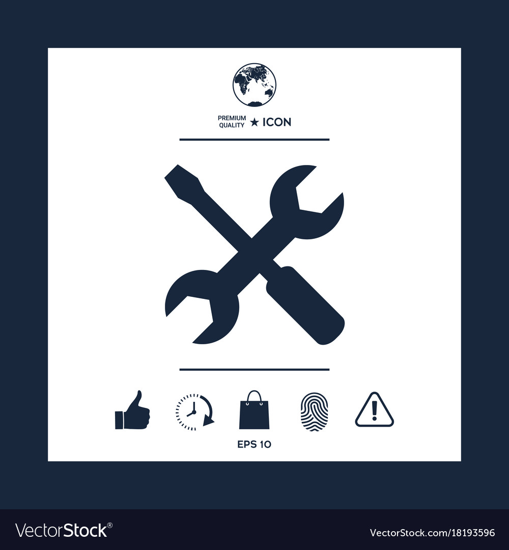 Settings icon - wrench and screwdriver