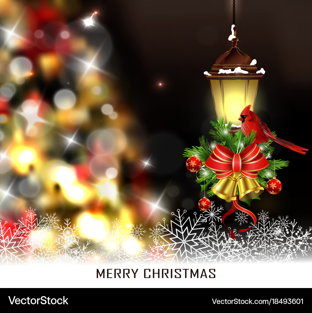 Christmas tree light background Royalty Free Vector Image