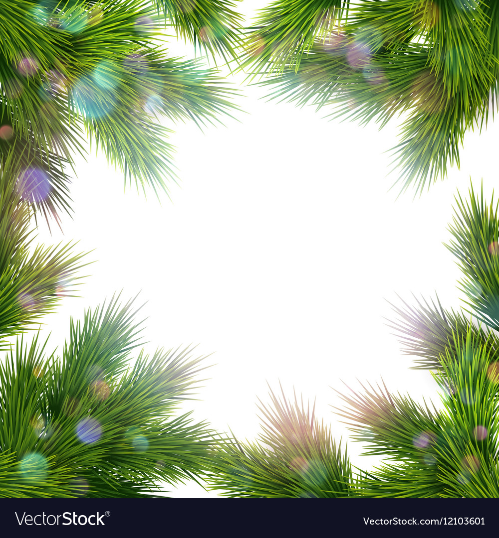 Frame of tree branches eps 10