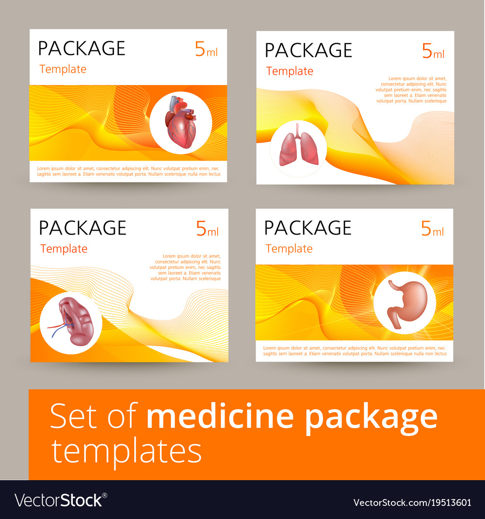 set of medicine package