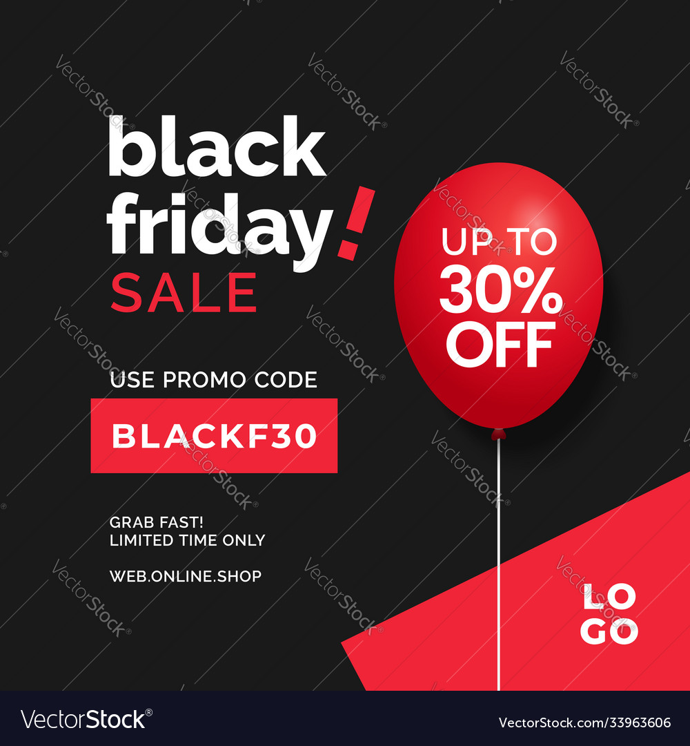 Black friday sale typography text social media