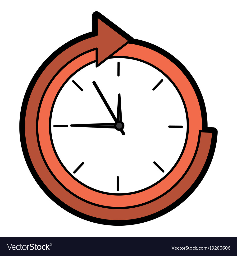 Clock with arrow time icon image