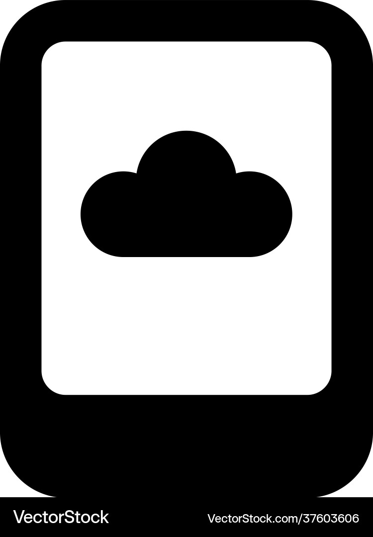 Cloud mobile Royalty Free Vector Image - VectorStock