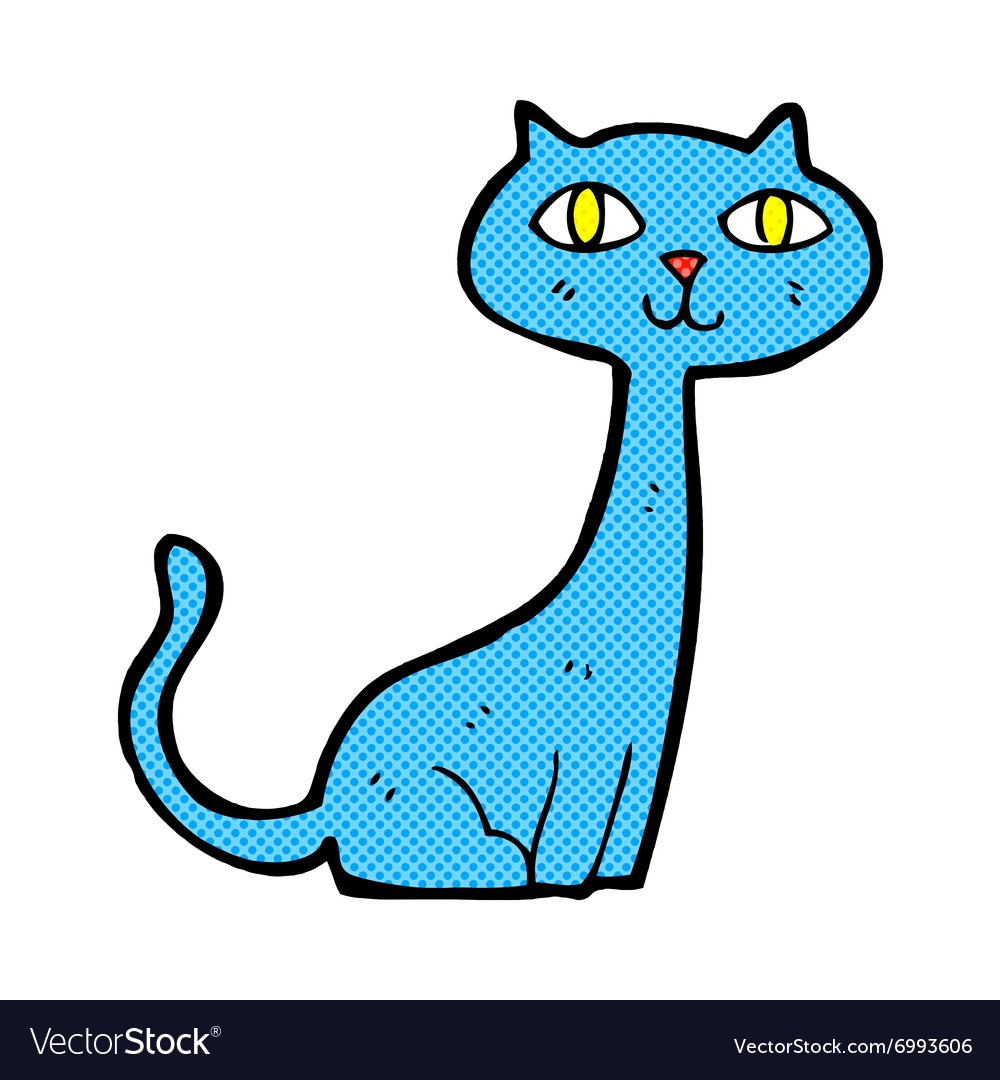 Comic cartoon cat