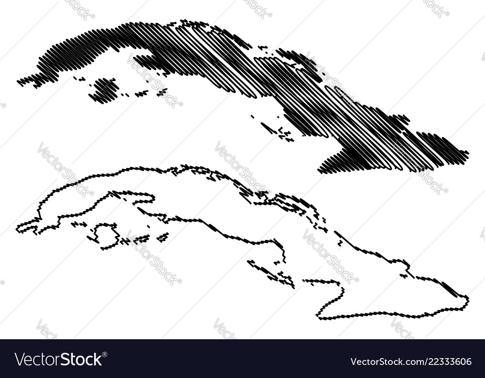 Cuba Map Royalty Free Vector Image - Vectorstock