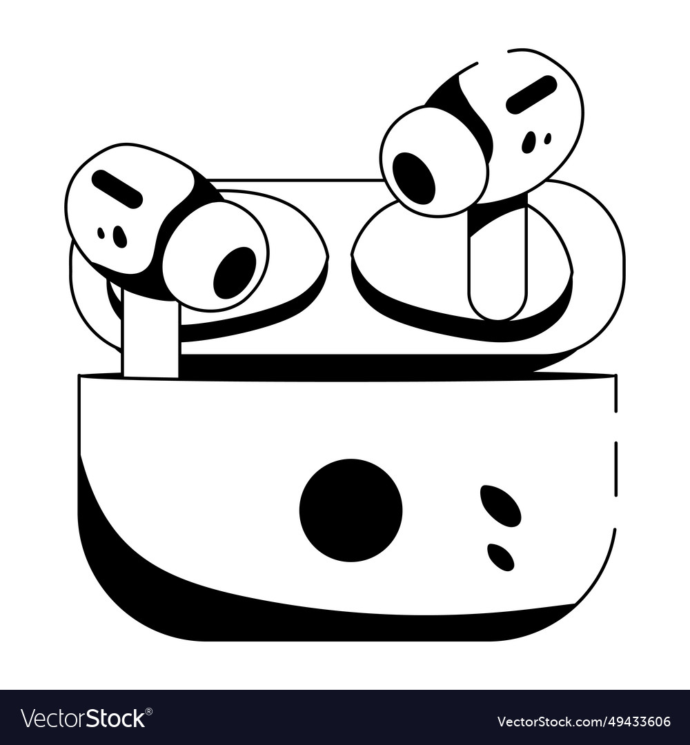 Earbuds Royalty Free Vector Image - VectorStock