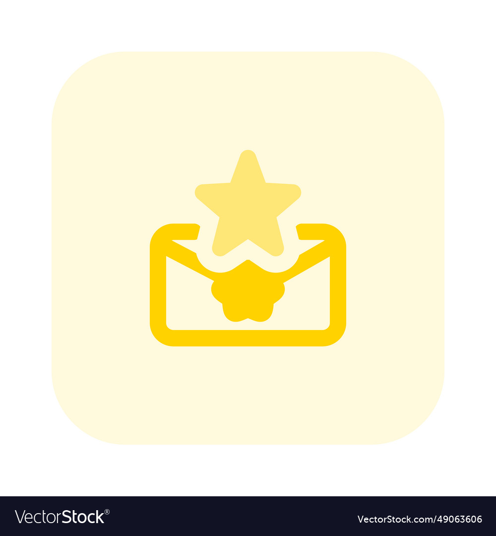 Using an envelope to transmit important message Vector Image