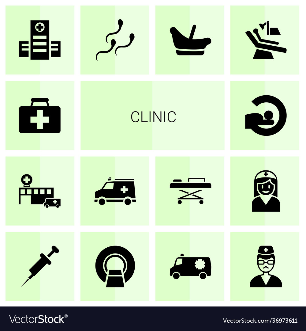 14 clinic icons