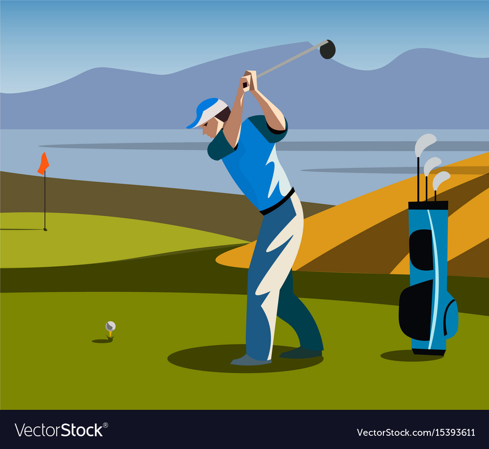 Download Golf course banner Royalty Free Vector Image - VectorStock