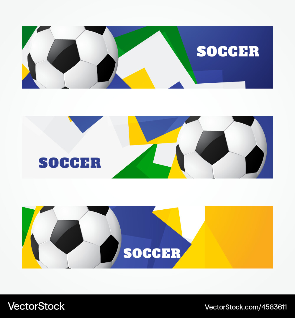 Header of football design Royalty Free Vector Image
