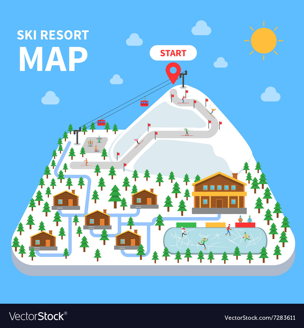 Ski resort map