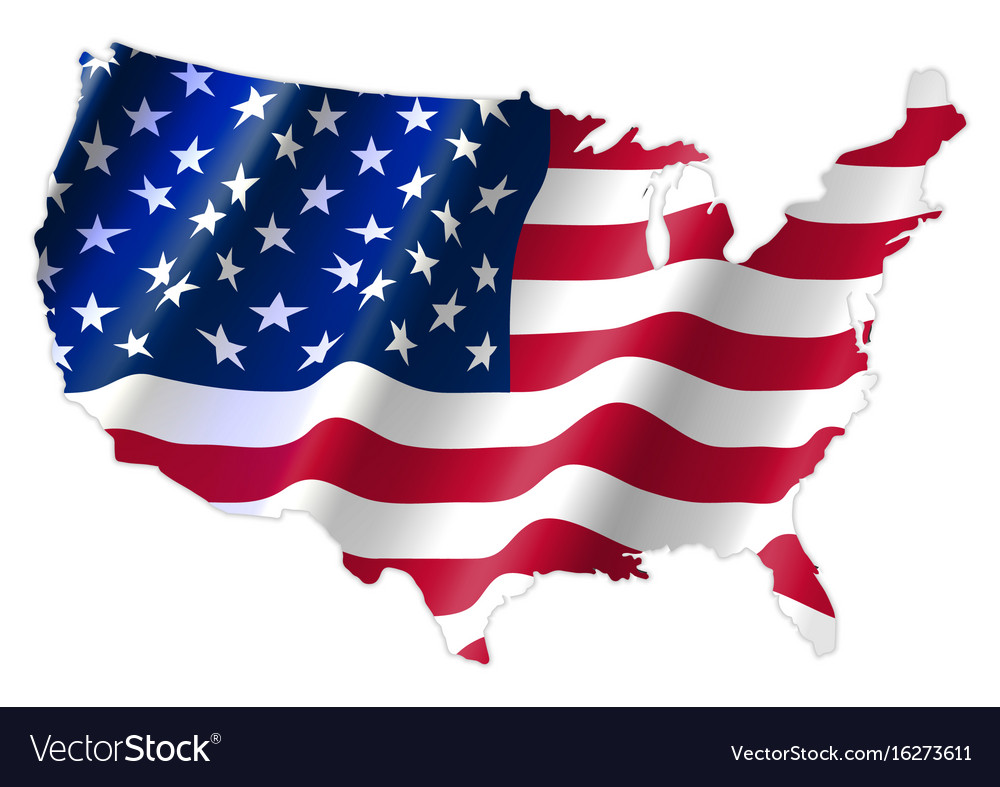 Map Of United States Flag And To See The America