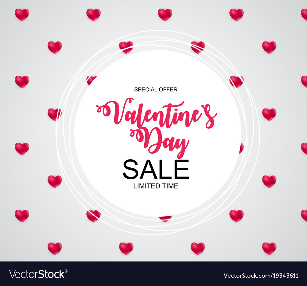 Valentines day sale discount card