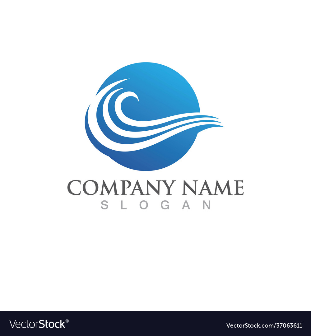 Water wave icon Royalty Free Vector Image - VectorStock