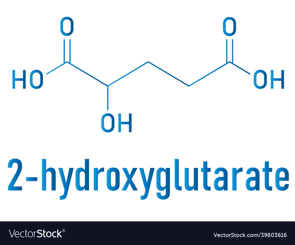 2-Hydroxyglutarat Molekülskelettformel