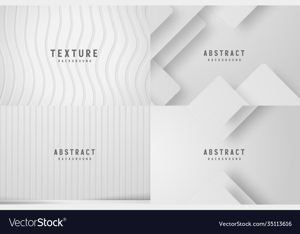 Banner abstract geometric white and gray color