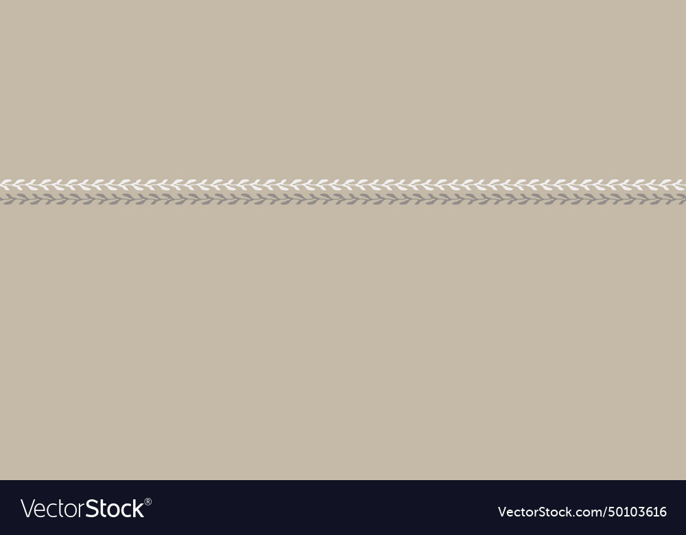 Masculine floral border with organic Royalty Free Vector