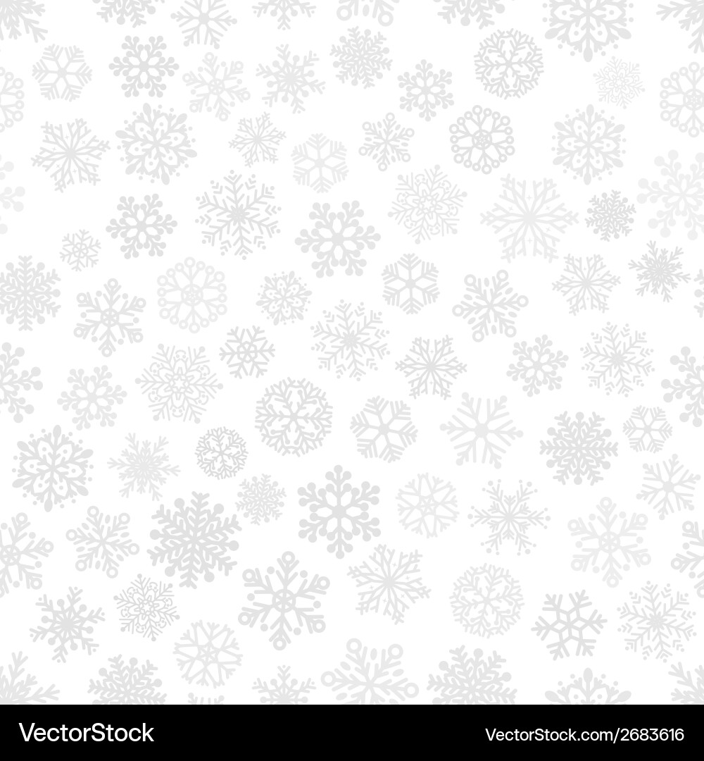 Seamless pattern of snowflakes Royalty Free Vector Image