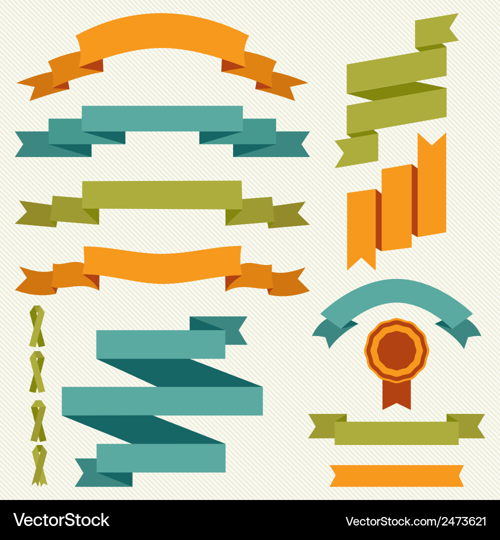 Collection decorative design elements Royalty Free Vector