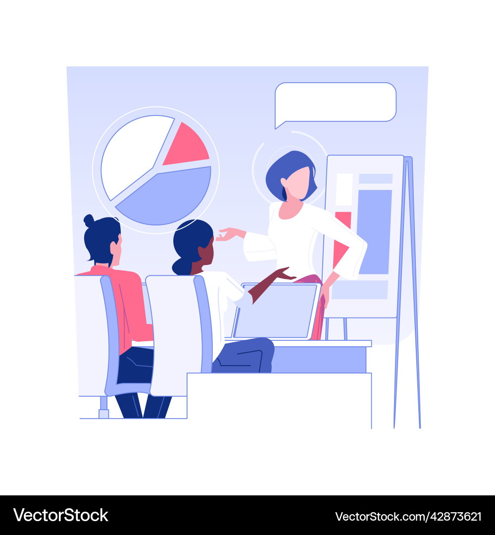 Meet stakeholders isolated concept Royalty Free Vector Image