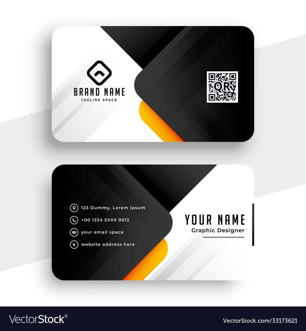 Modern professional business card template design Vector Image In Freelance Business Card Template