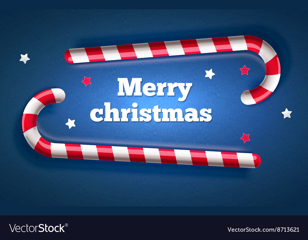 Traditional christmas candy top view Royalty Free Vector