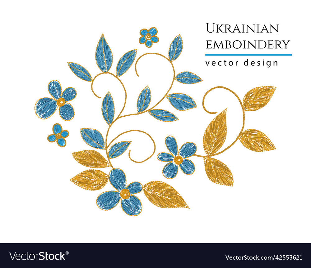 Ukrainian embroidery ornament