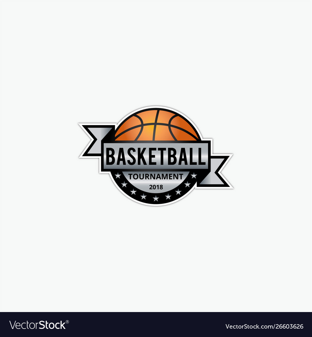 Basketball logo template Royalty Free Vector Image