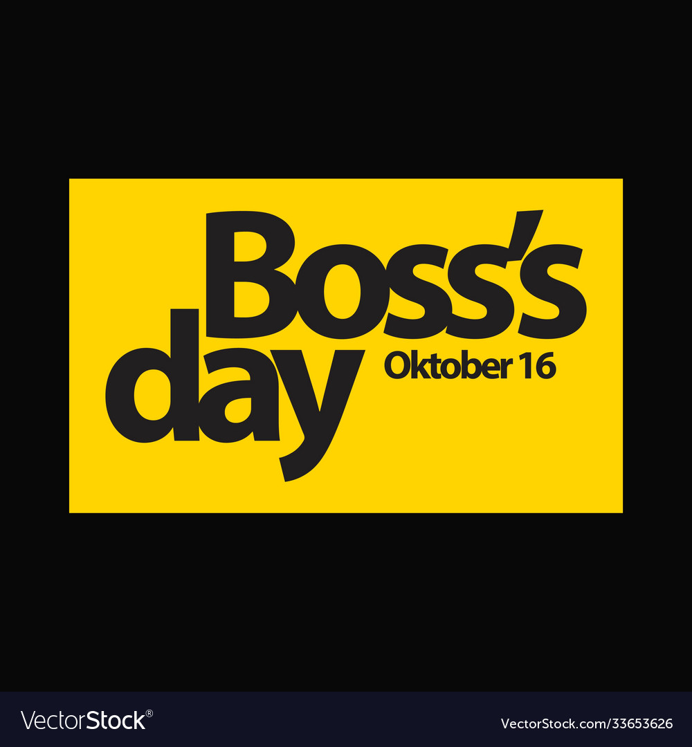 Bosss day template design