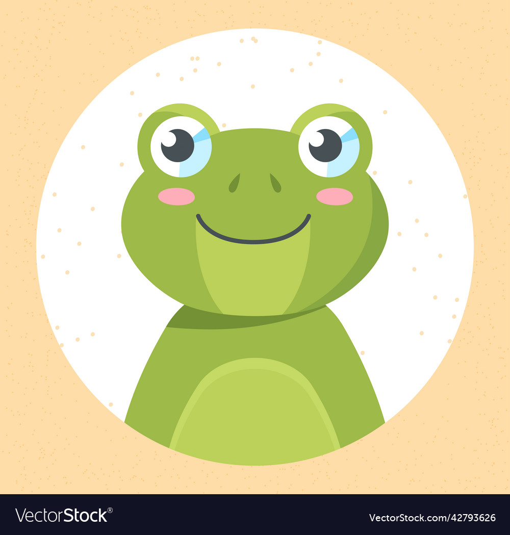 Cartoon baby frog Royalty Free Vector Image - VectorStock