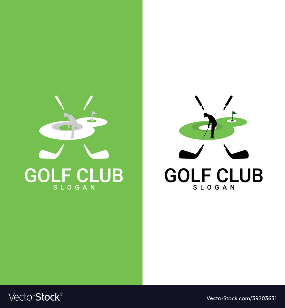 Golf club logos labels and emblems suitable Vector Image