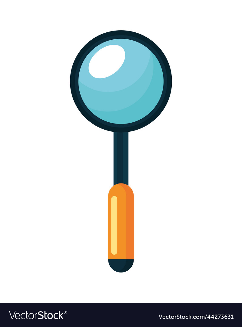 Magnifying glass search Royalty Free Vector Image