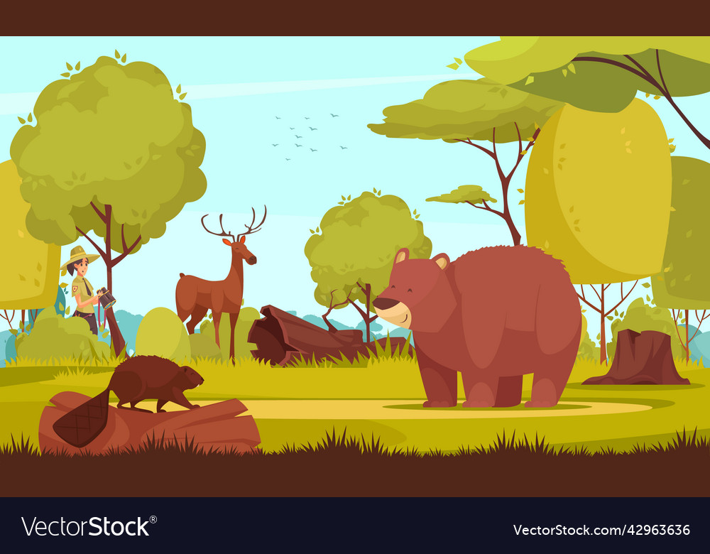 Forest ranger Royalty Free Vector Image VectorStock
