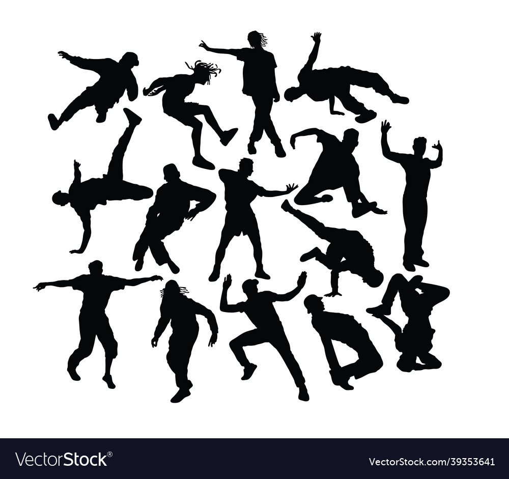 Modern dancing Royalty Free Vector Image - VectorStock