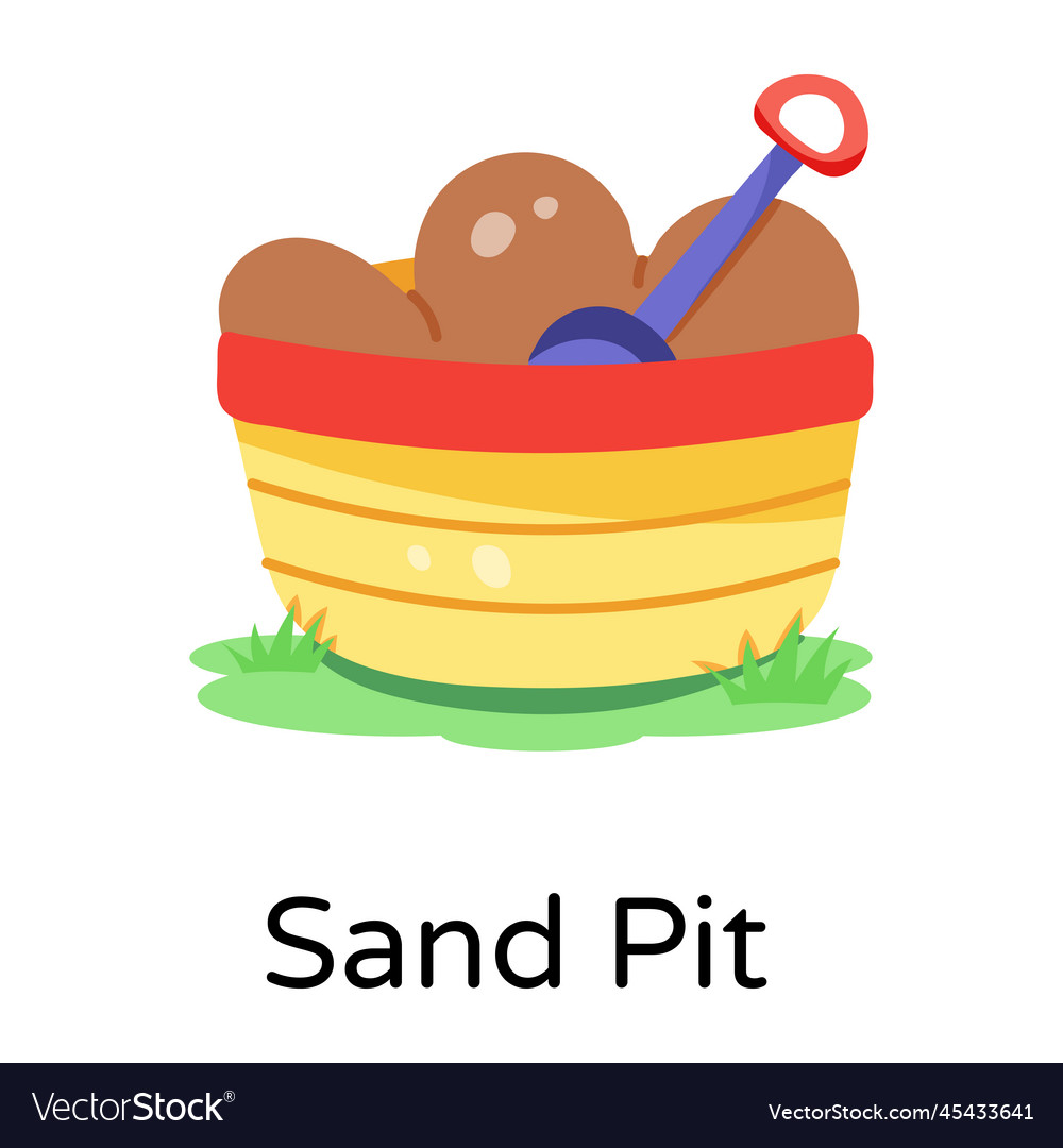 Sand pit Royalty Free Vector Image - VectorStock