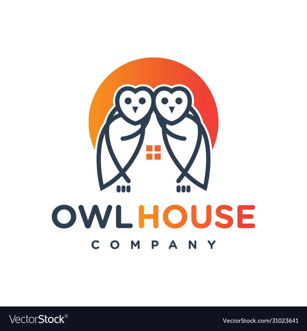 Two owl logo designs