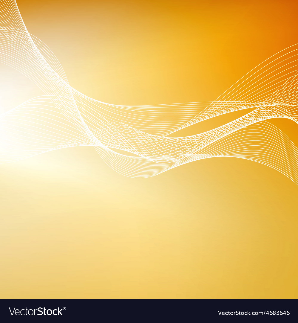 Abstract orange background with lines Royalty Free Vector