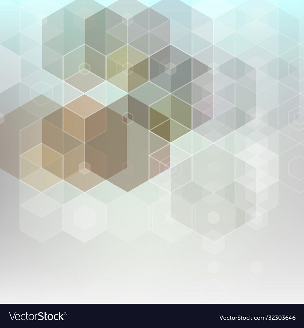 Abstract science background hexagon Royalty Free Vector