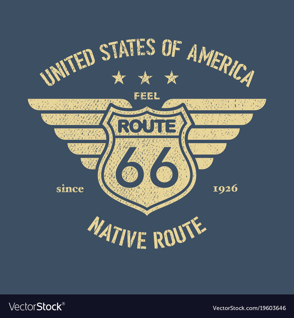 Great american road Royalty Free Vector Image - VectorStock