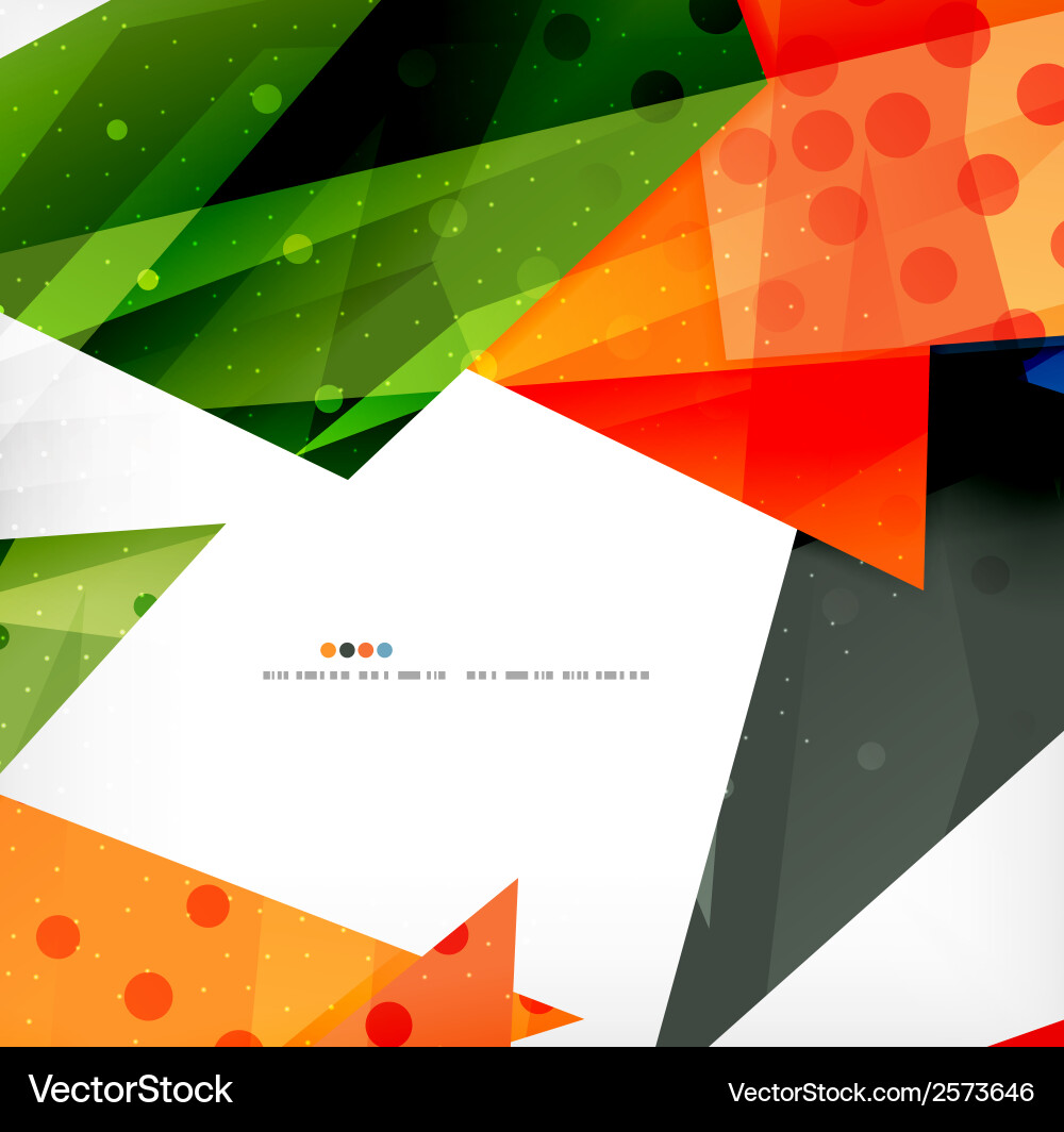 Modern 3d glossy overlapping triangles Royalty Free Vector