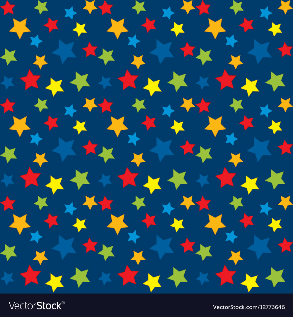 Seamless pattern with stars Royalty Free Vector Image