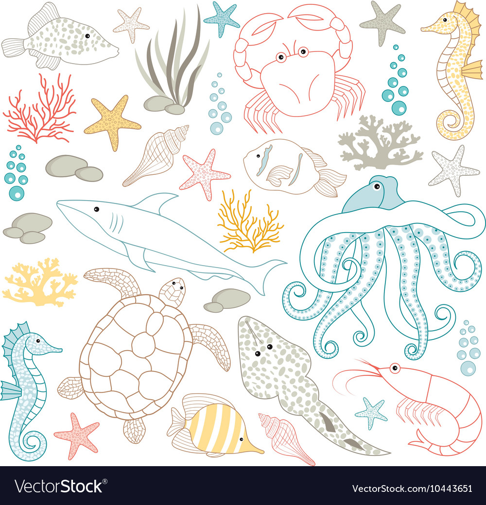 Under The Sea Royalty Free Vector Image - VectorStock