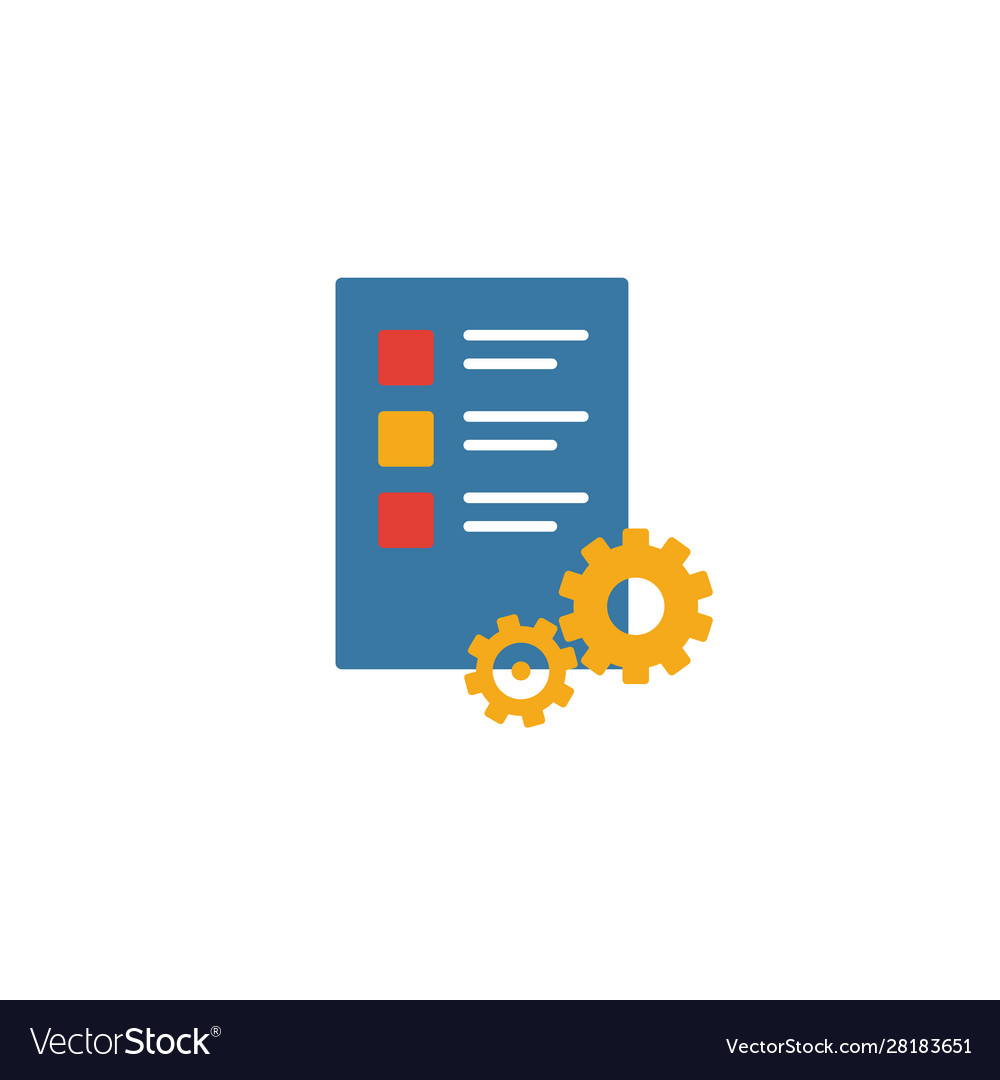 Work plan icon simple element from productivity Vector Image