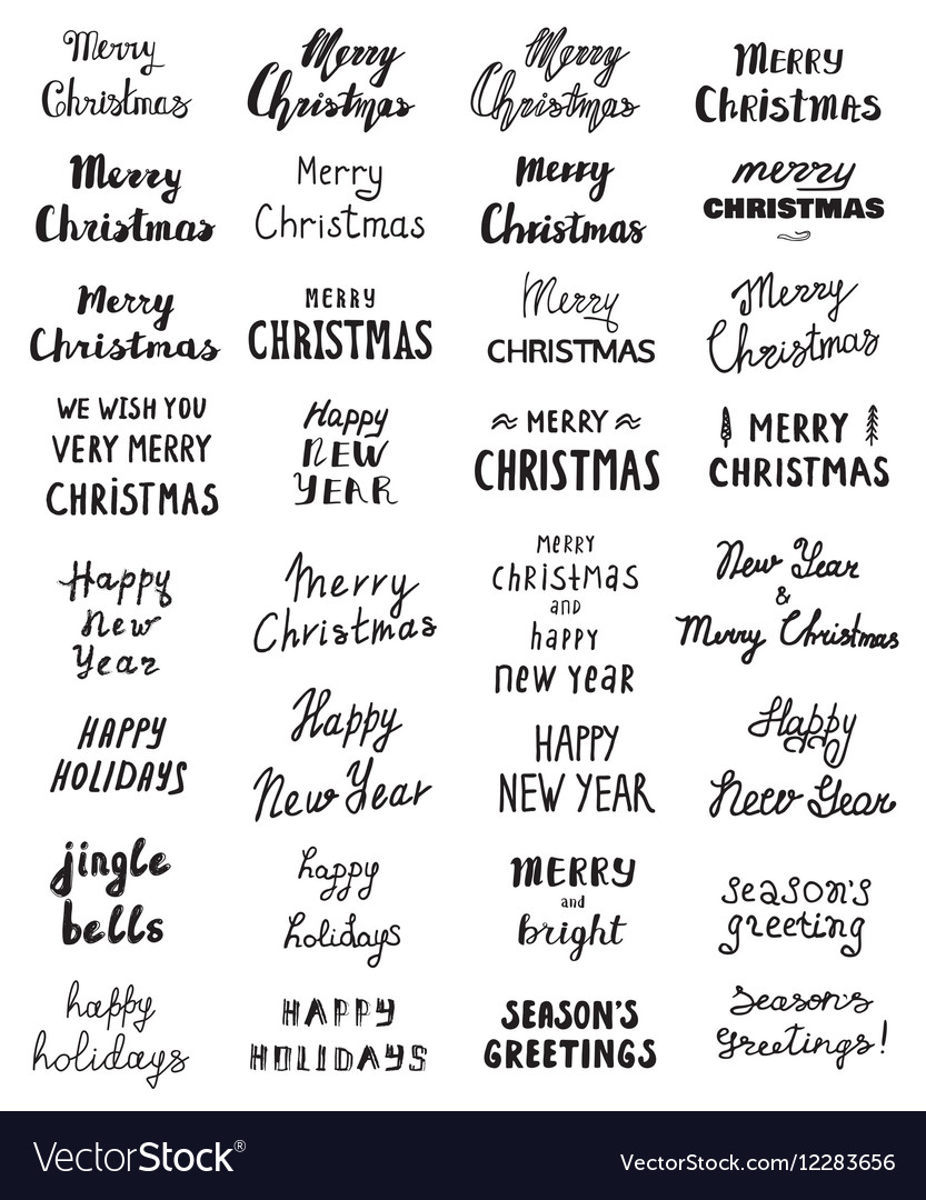 big set of handwritten