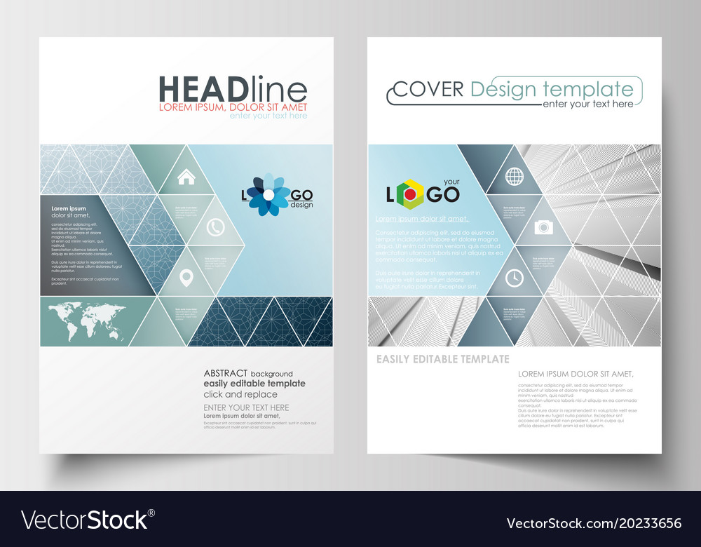 Business templates for brochure magazine flyer Vector Image