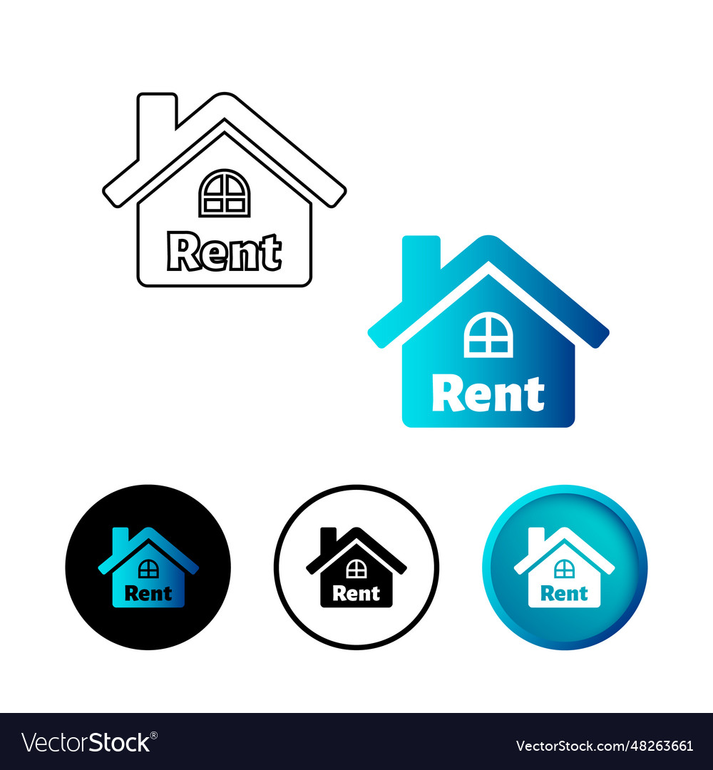 Abstract home for rent icon