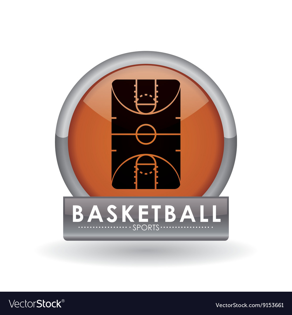 Basketball design sport icon white background