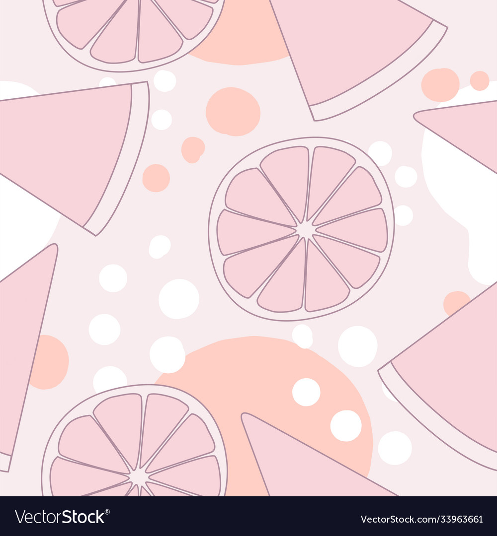 Seamless pattern background with lemon