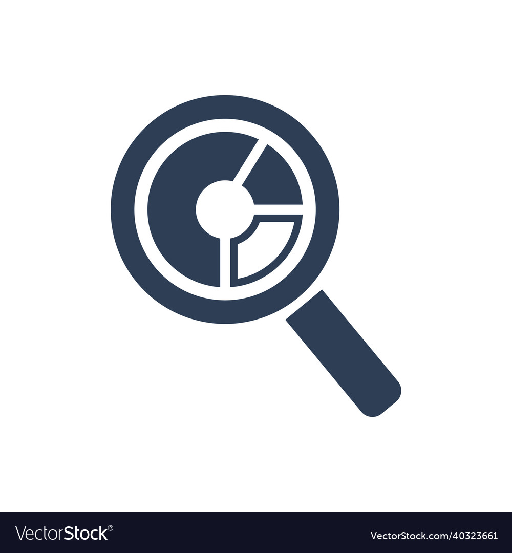 Simple of marketing report monitoring icon