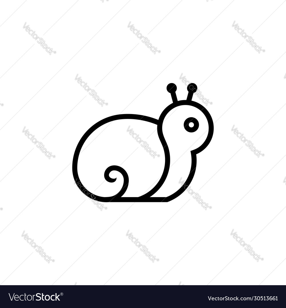 Snail logo Royalty Free Vector Image - VectorStock